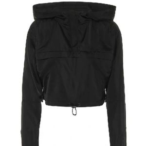 Adam Selman SPORT Cropped Hooded Parka